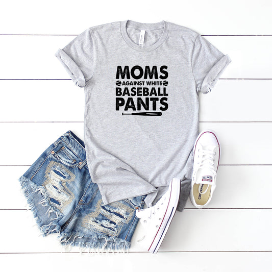Against White Baseball Pants | Short Sleeve Graphic Tee