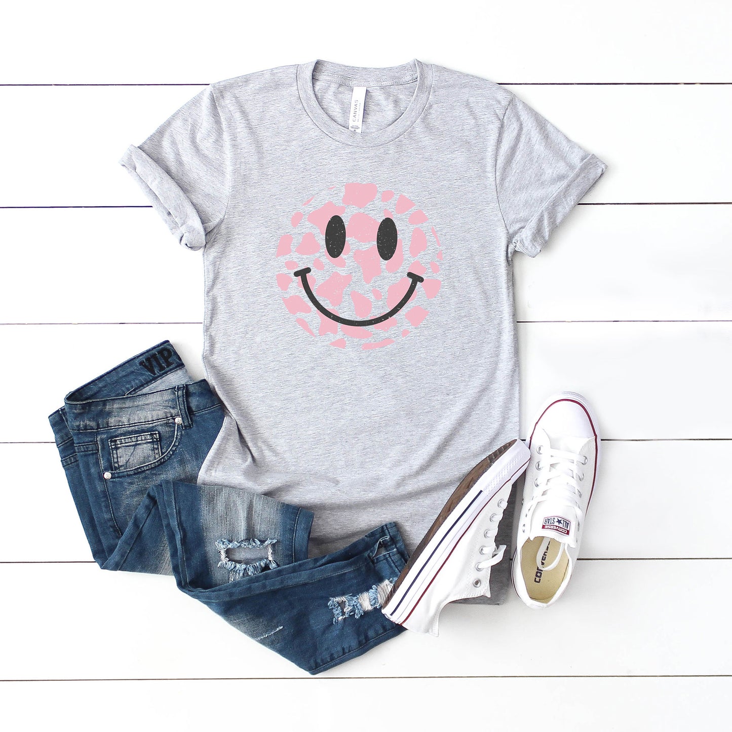 Smile Cow Prints | Short Sleeve Graphic Tee