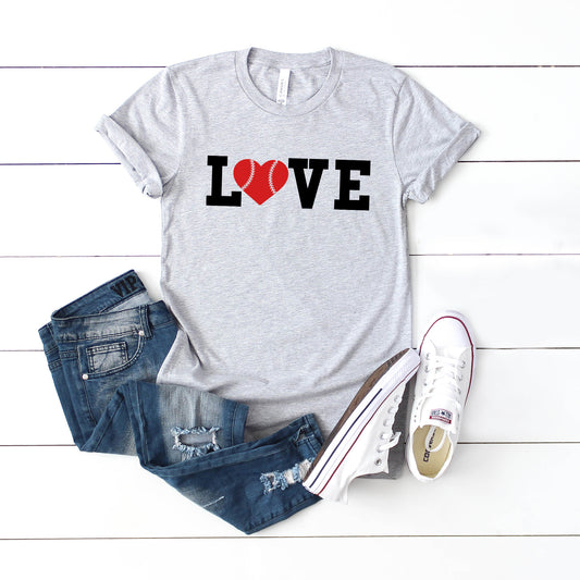 Love Baseball Colorful | Short Sleeve Graphic Tee