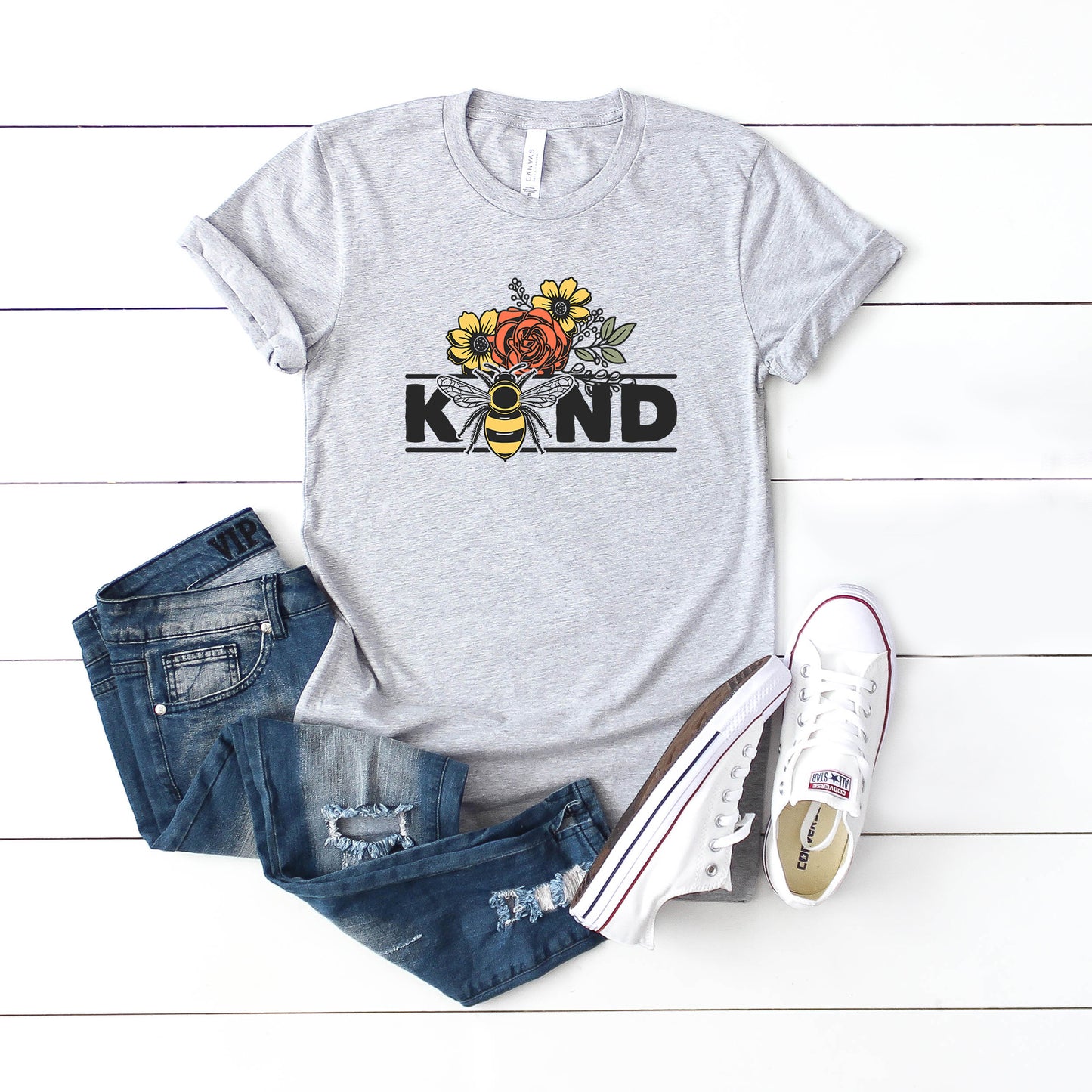 Bee Kind Floral | Short Sleeve Graphic Tee