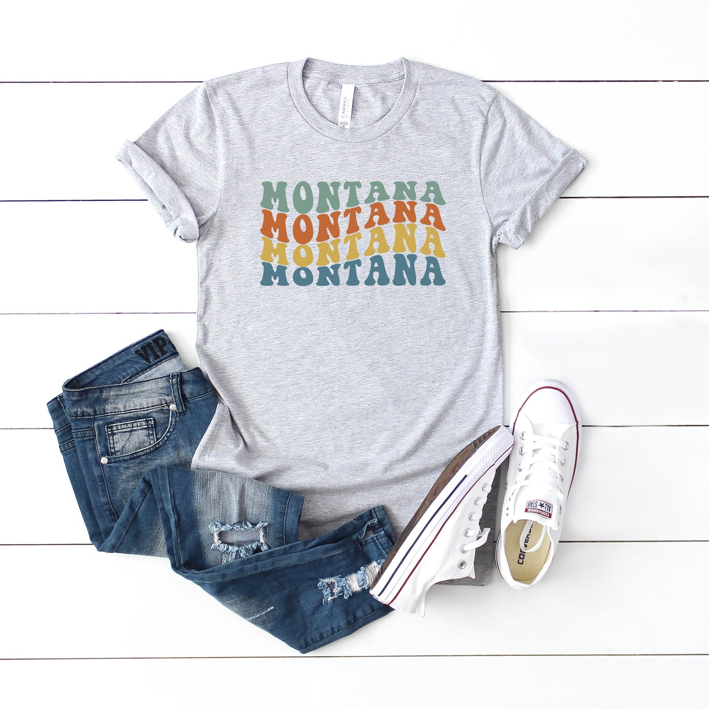 Montana Retro Wavy | Short Sleeve Graphic Tee