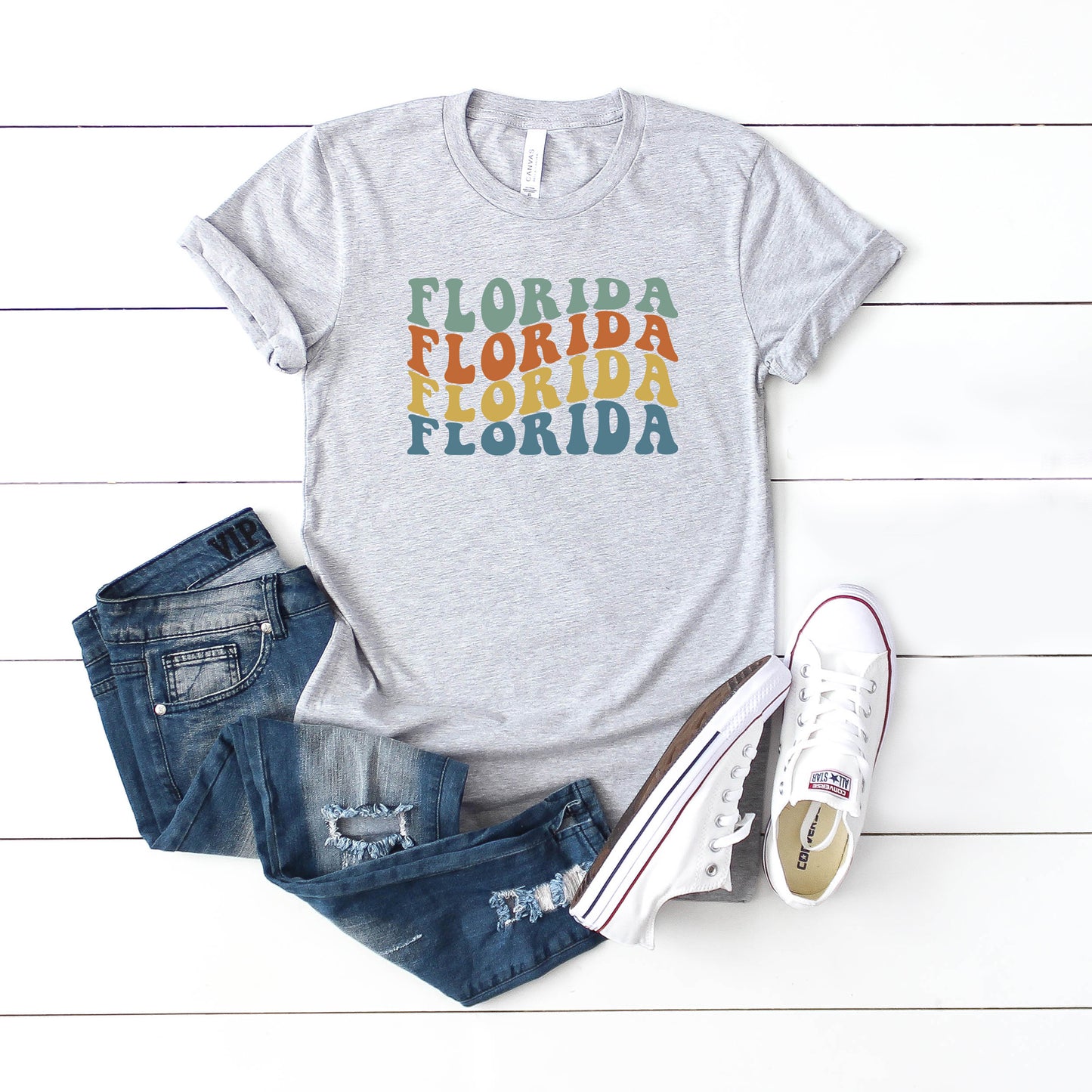 Florida Retro Wavy | Short Sleeve Graphic Tee