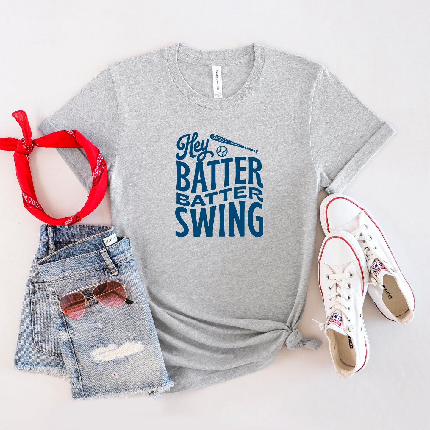 Hey Batter Batter Wavy | Short Sleeve Graphic Tee