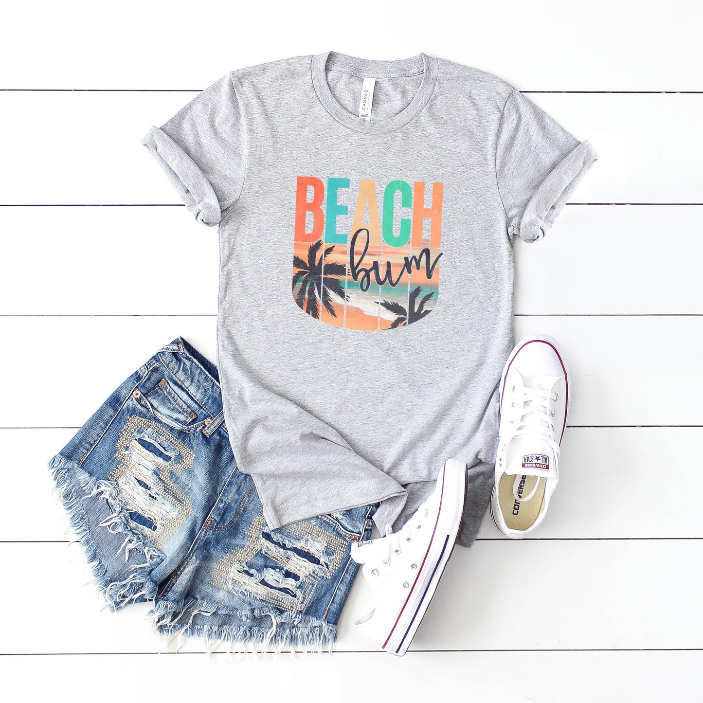 Beach Bum Colorful | Short Sleeve Graphic Tee