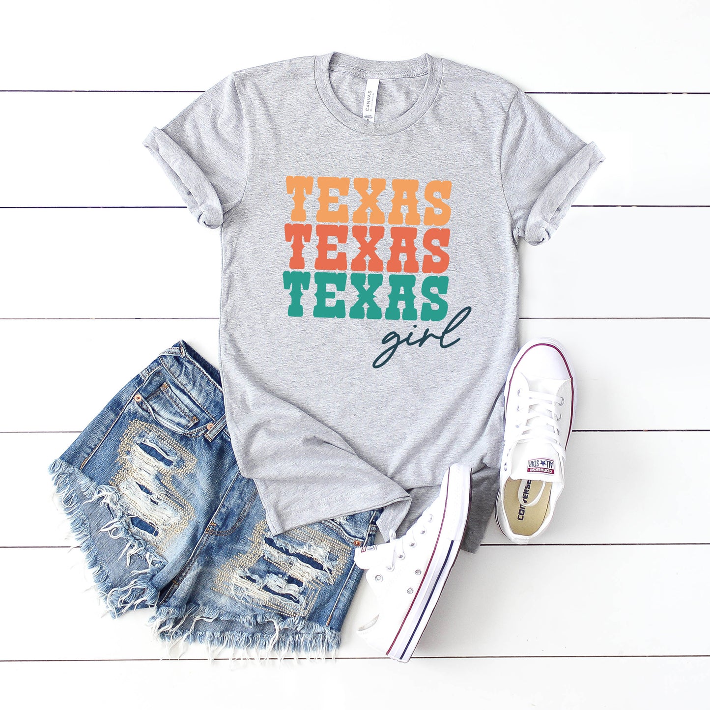 Texas Girl Stacked | Short Sleeve Graphic Tee