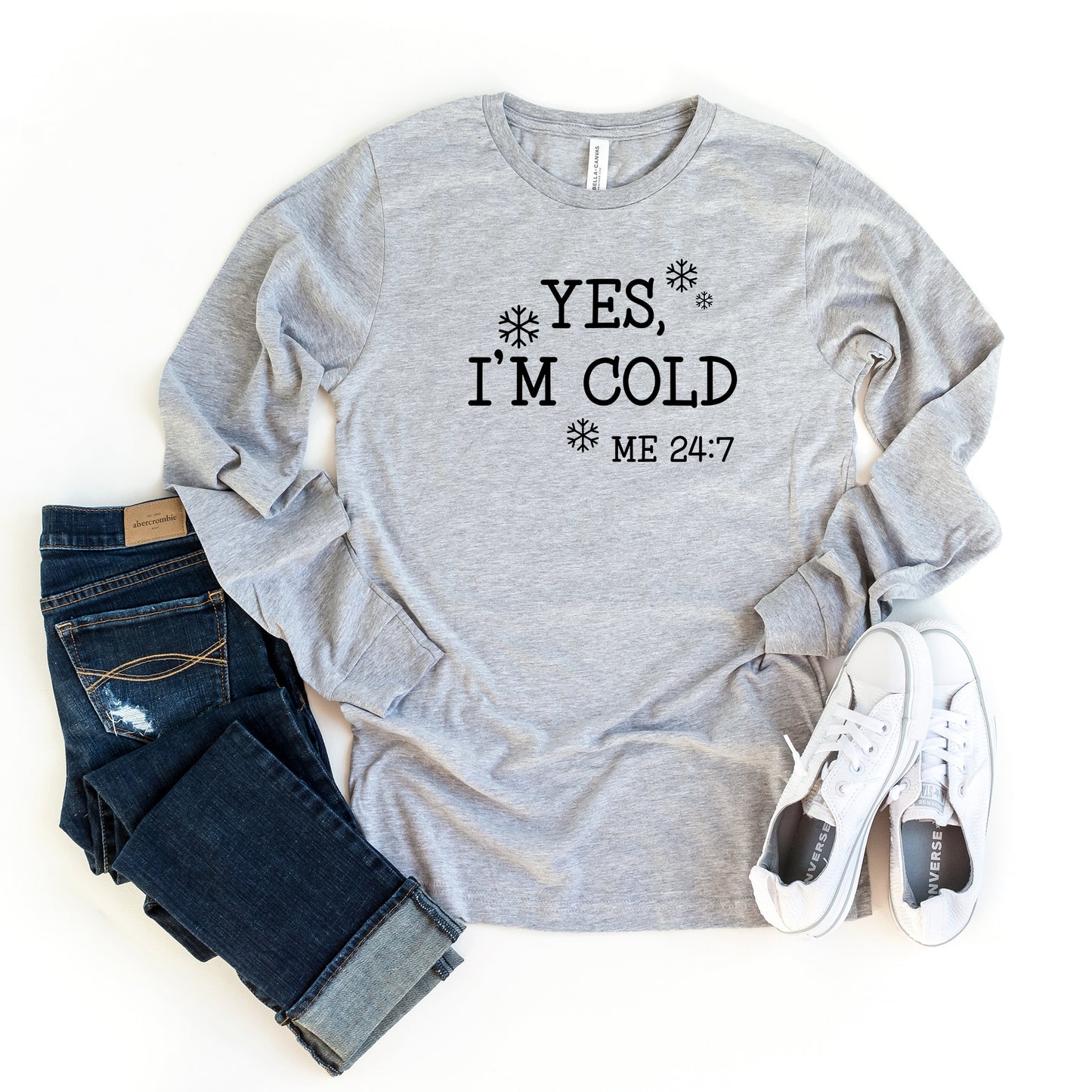 Yes I'm Cold | Long Sleeve Graphic Tee