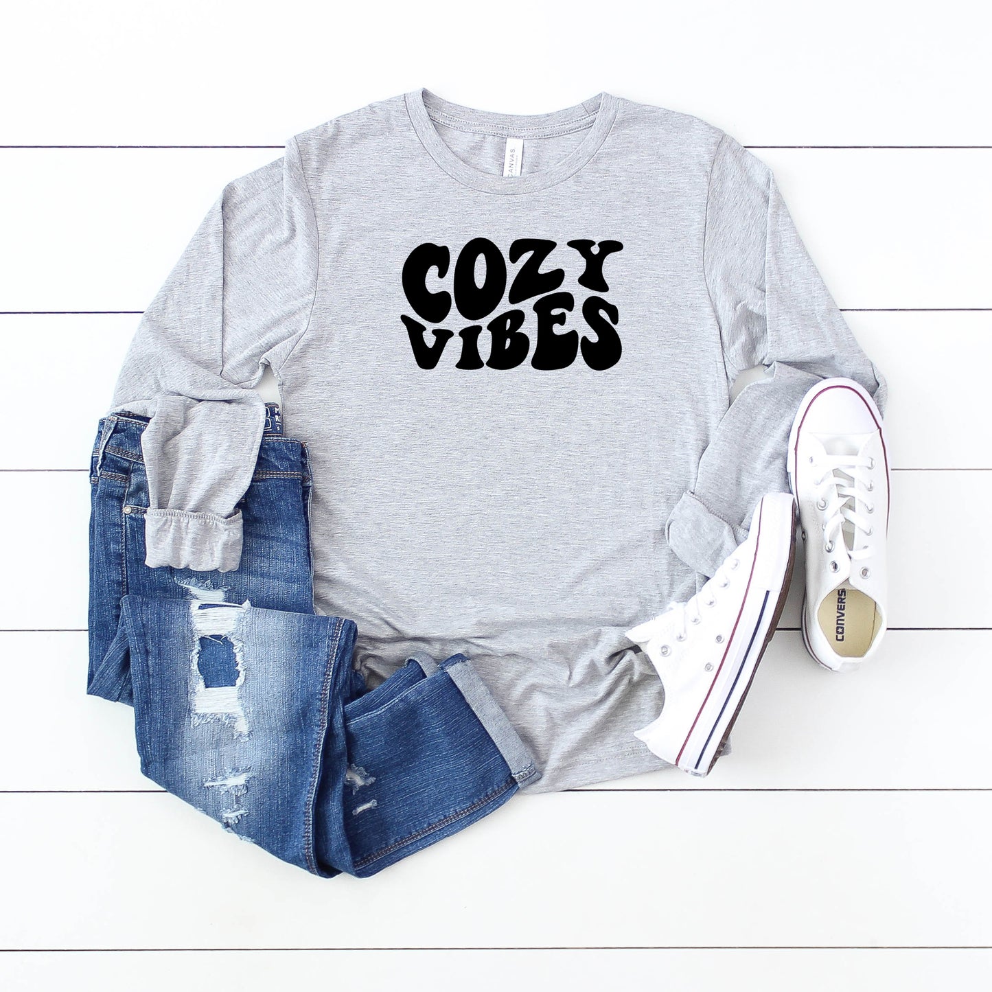 Cozy Vibes | Long Sleeve Graphic Tee