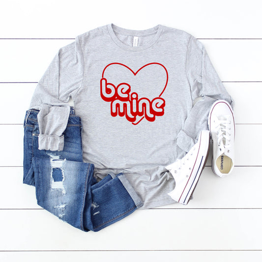 Retro Be Mine | Long Sleeve Graphic Tee