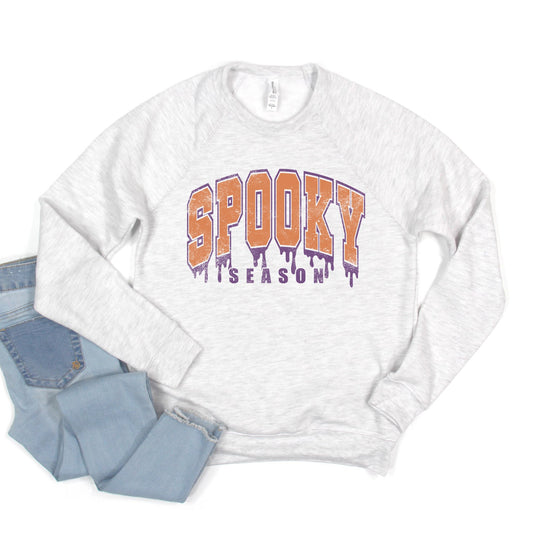 Spooky Season Varsity Drip | Bella Canvas Sweatshirt
