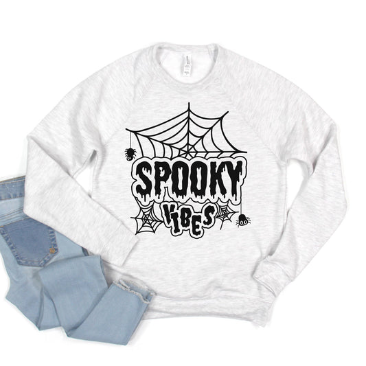Spooky Vibes Web | Bella Canvas Sweatshirt