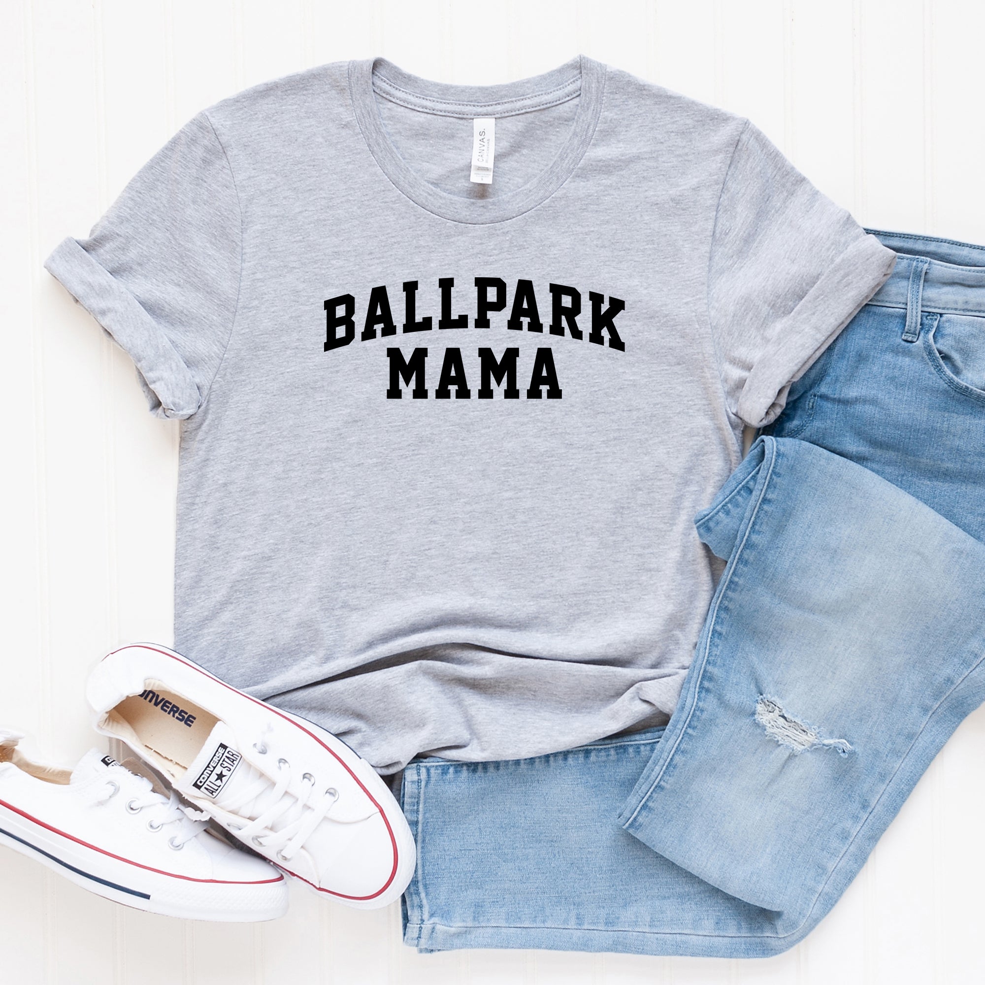 Varsity Ballpark Mama | Short Sleeve Graphic Tee