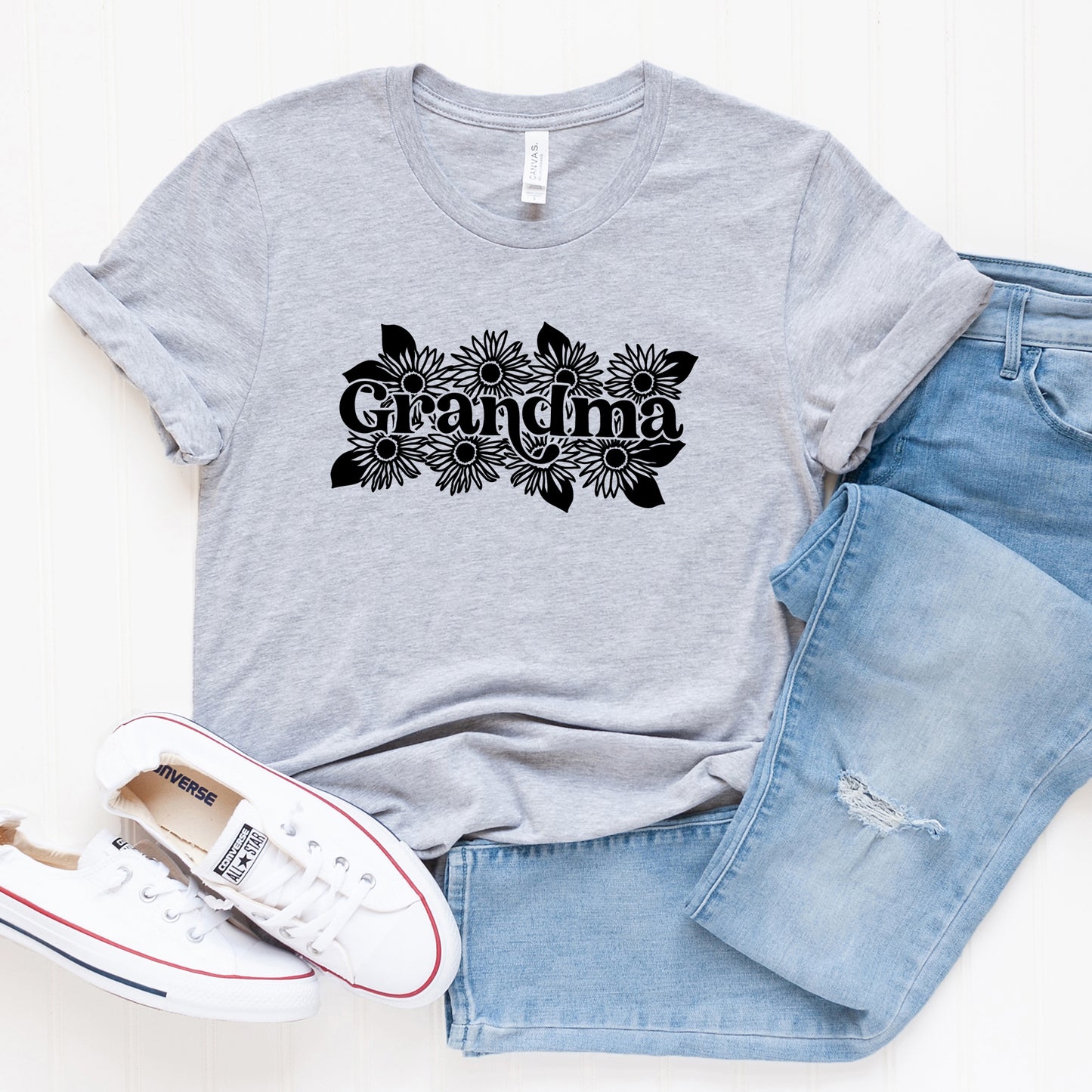Grandma Sunflower | Short Sleeve Graphic Tee