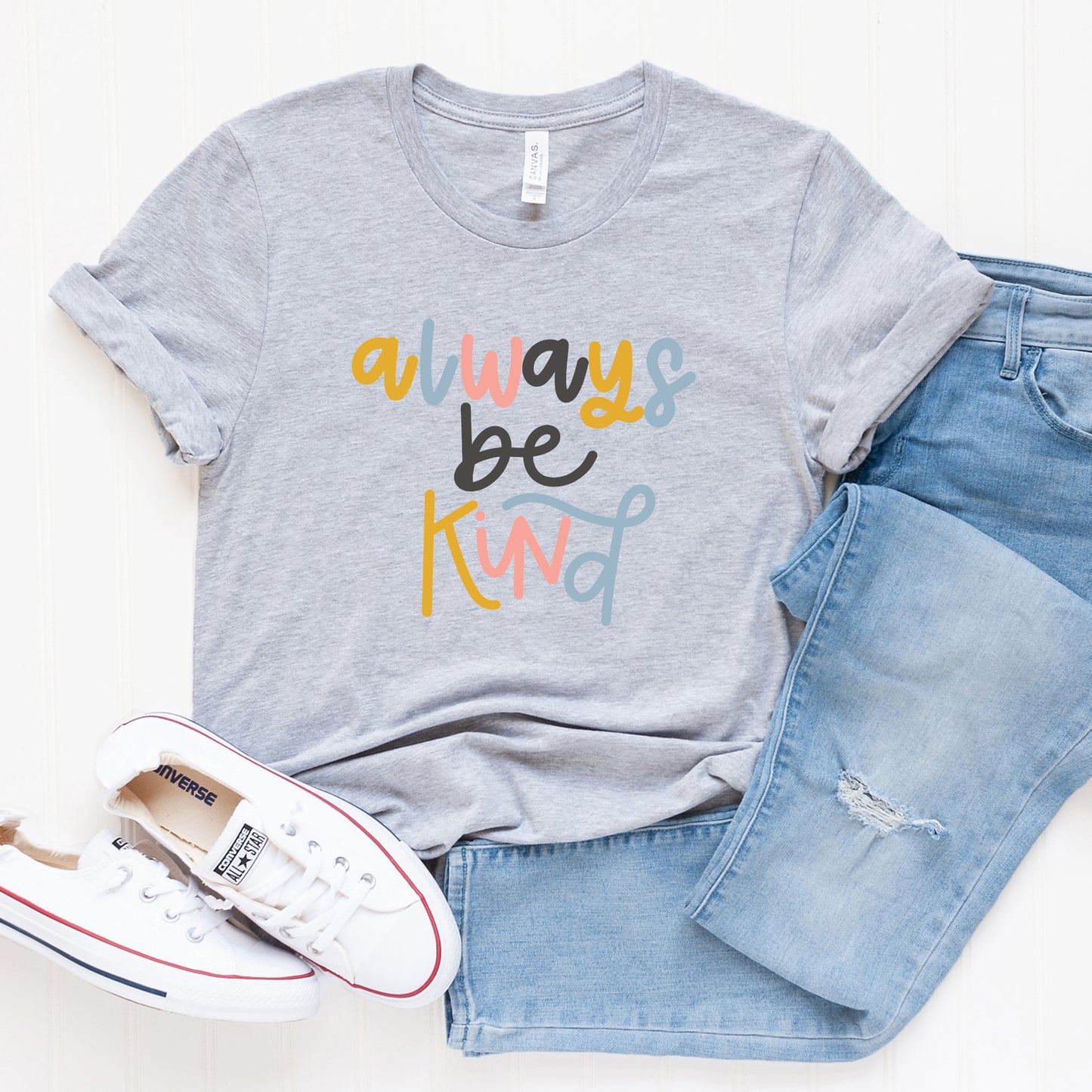 Always Be Kind Colorful | Short Sleeve Graphic Tee