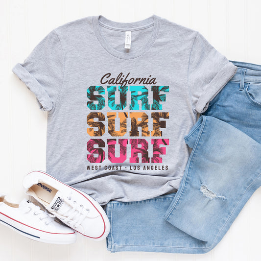 California Surf Stacked | Short Sleeve Graphic Tee