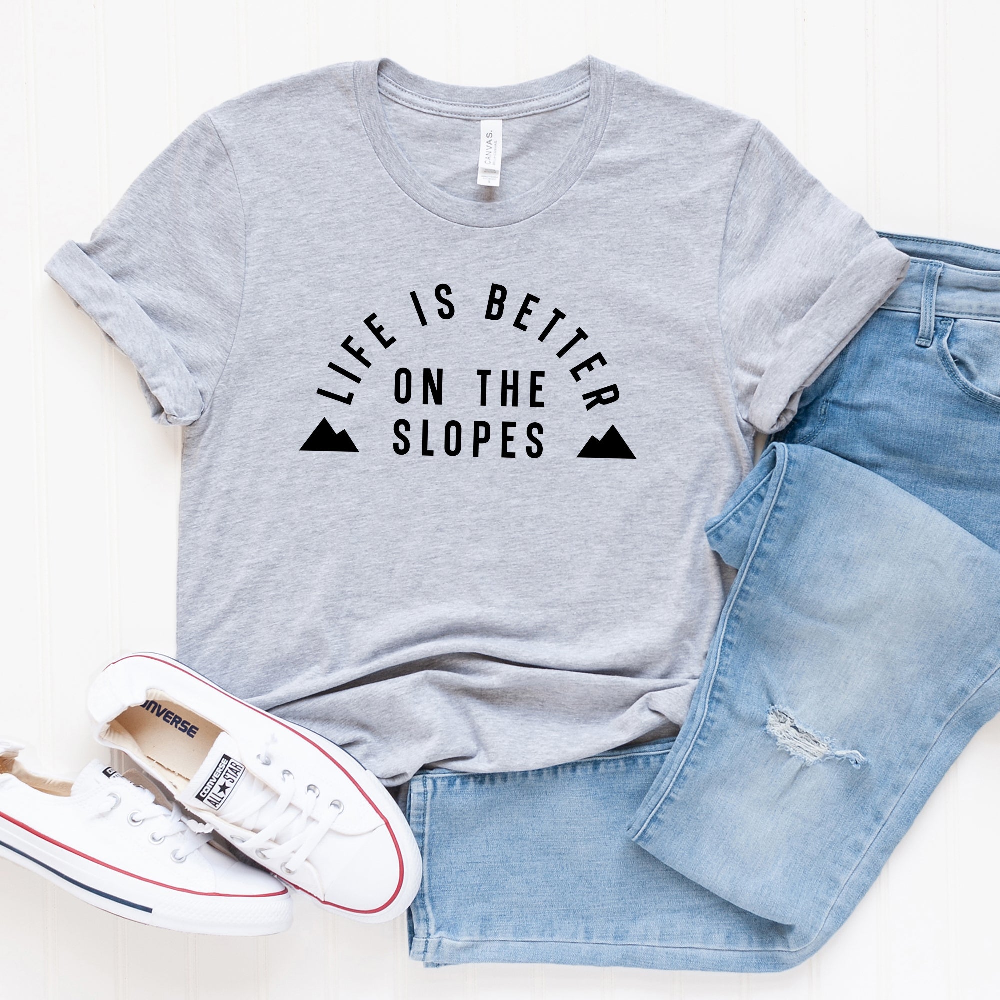 Better On The Slopes Mountains | Short Sleeve Graphic Tee