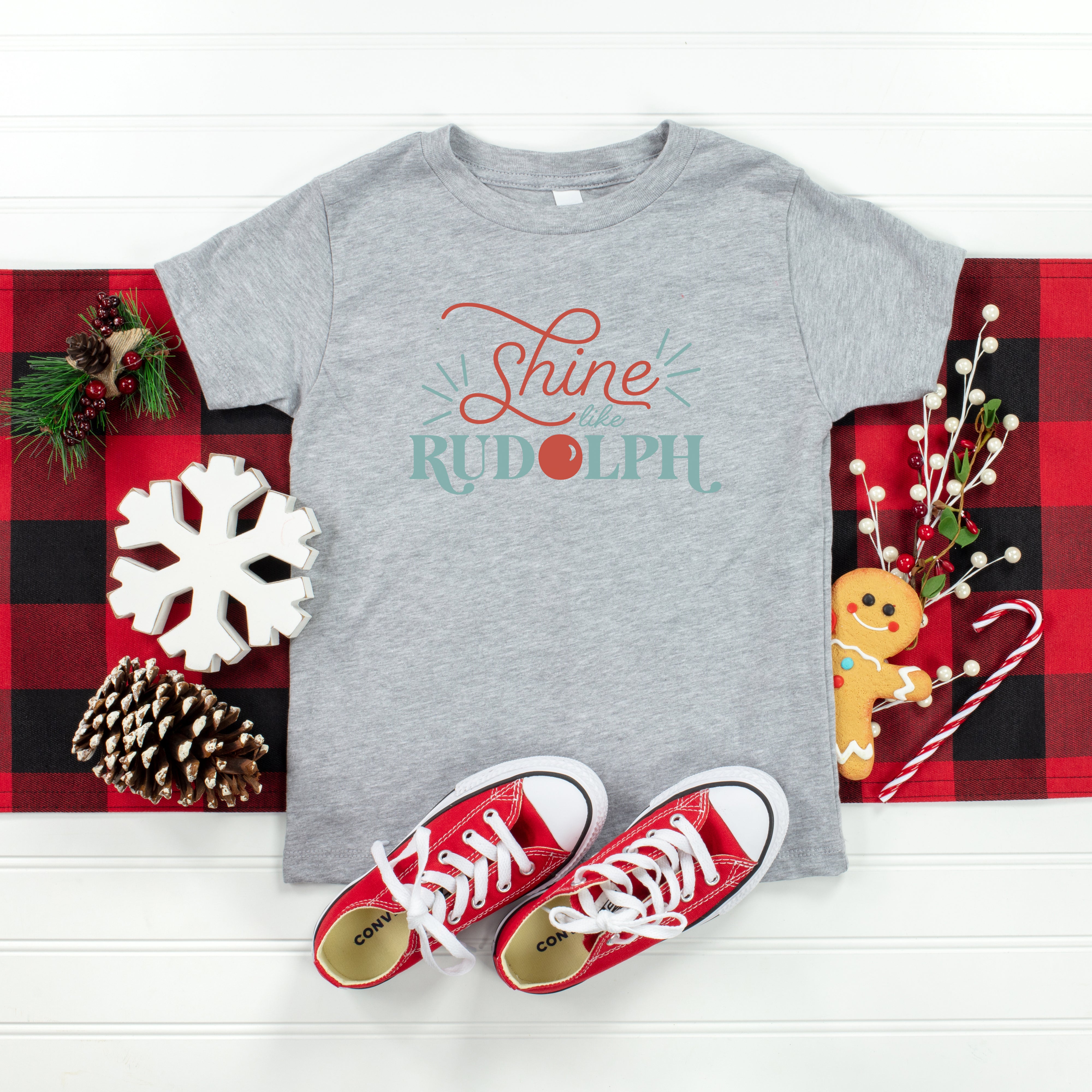 Shine Like Rudolph | Youth Short Sleeve Graphic Tee
