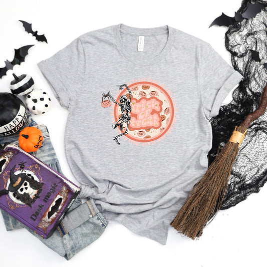 Trick Or Treat Skeleton | Short Sleeve Graphic Tee