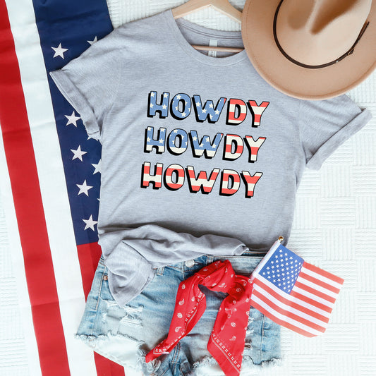 Howdy Flag Stacked | Short Sleeve Graphic Tee