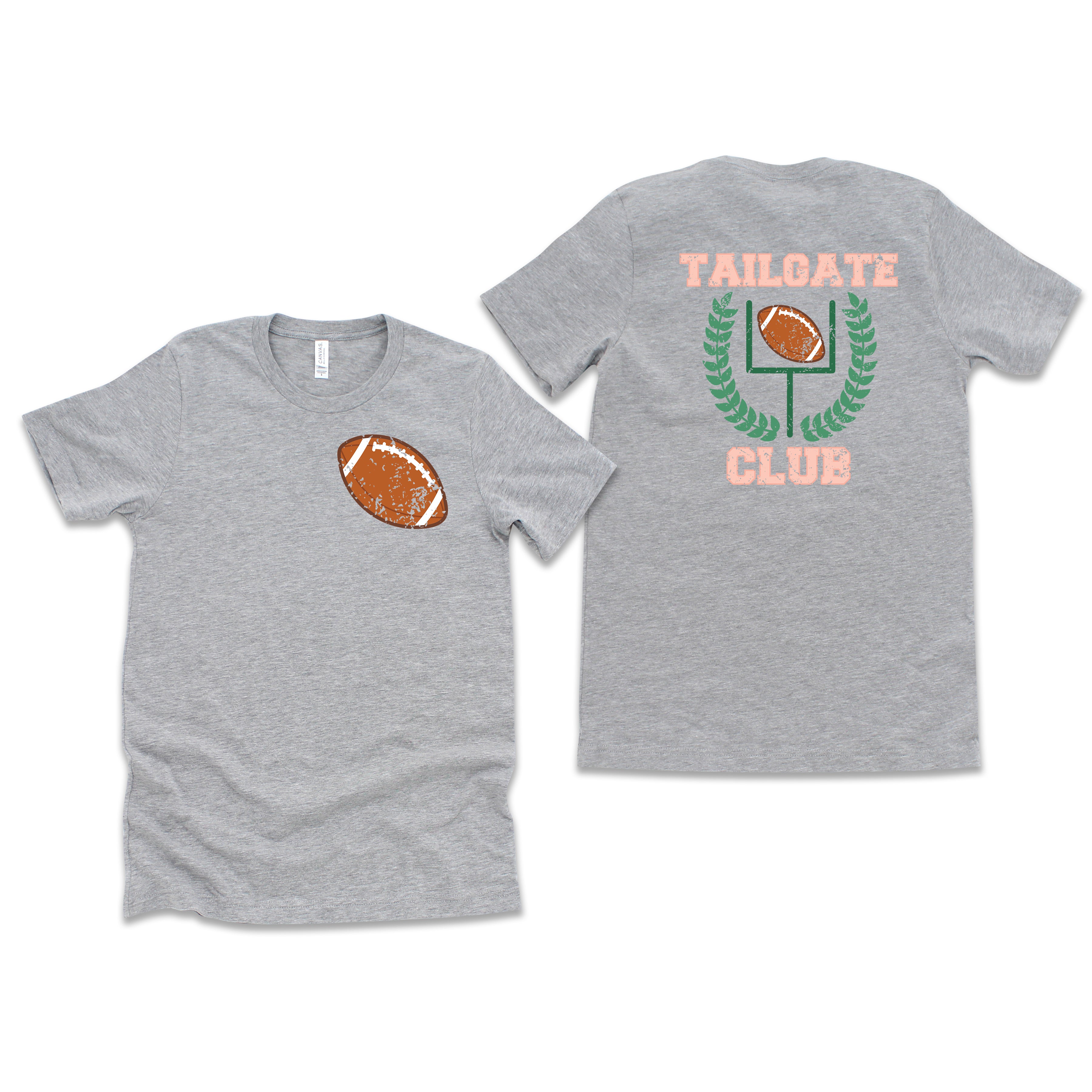 Tailgate Club Colorful | Front & Back Short Sleeve Graphic Tee