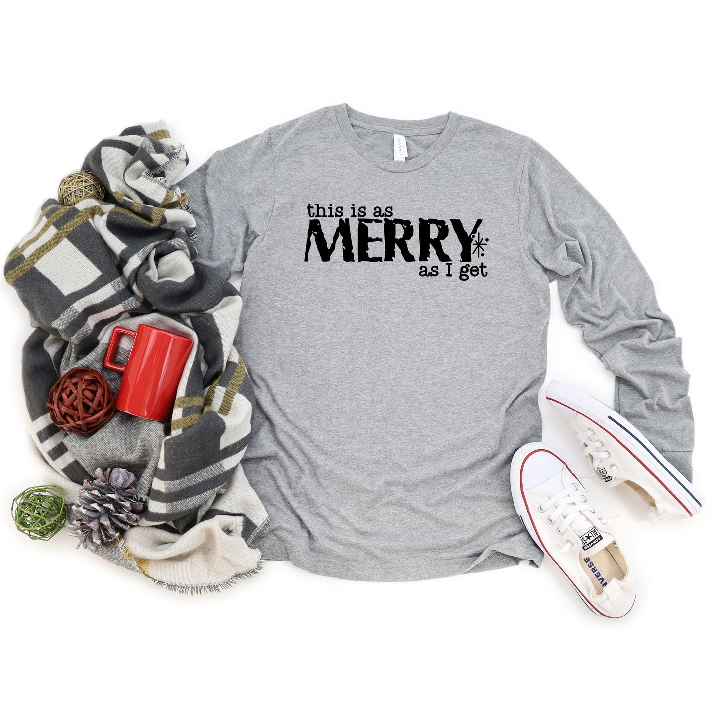 Merry As I Get | Long Sleeve Graphic Tee
