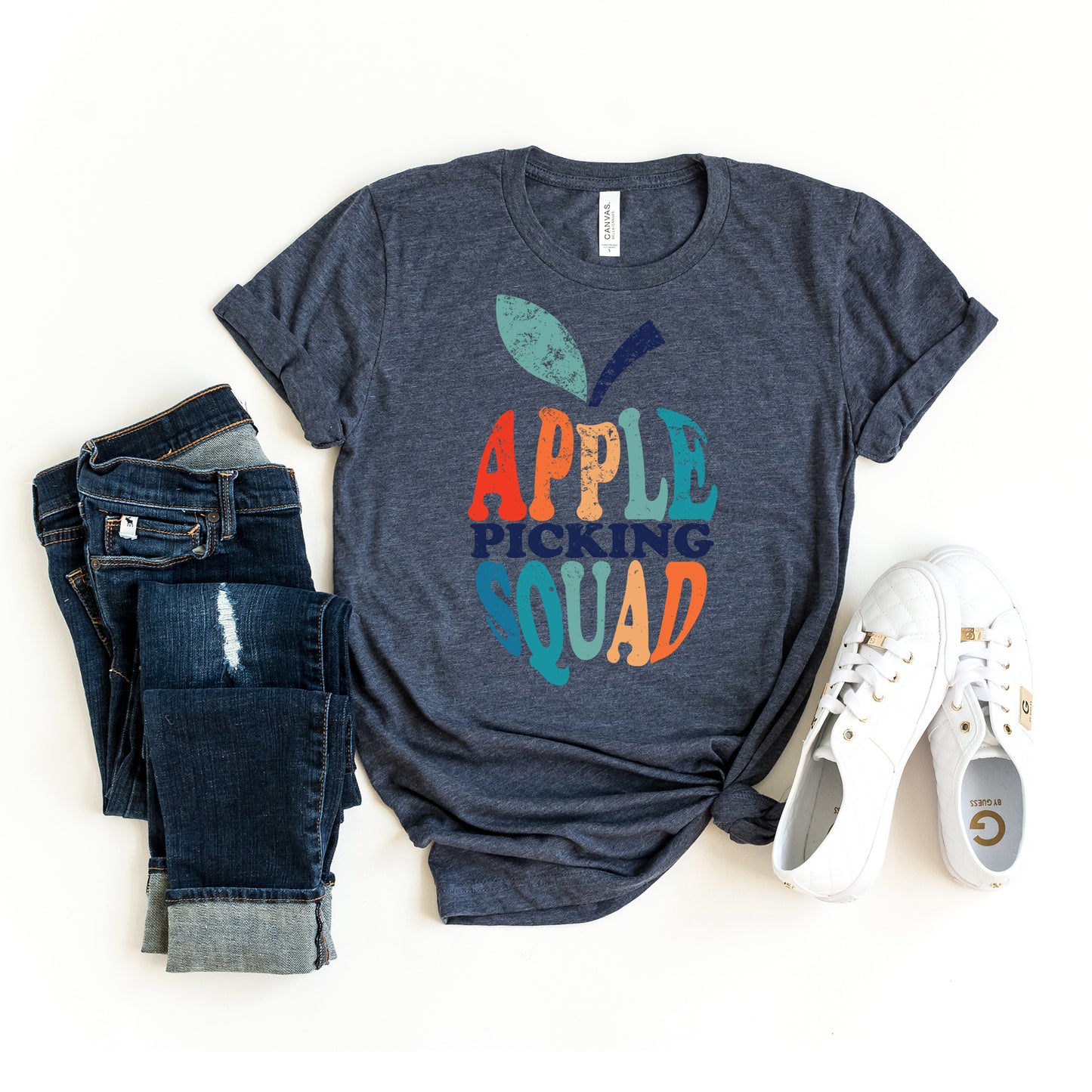 Apple Picking Squad Colorful | Short Sleeve Graphic Tee