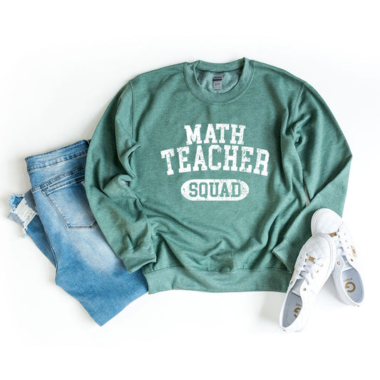 Math Teacher Squad Distressed | Sweatshirt
