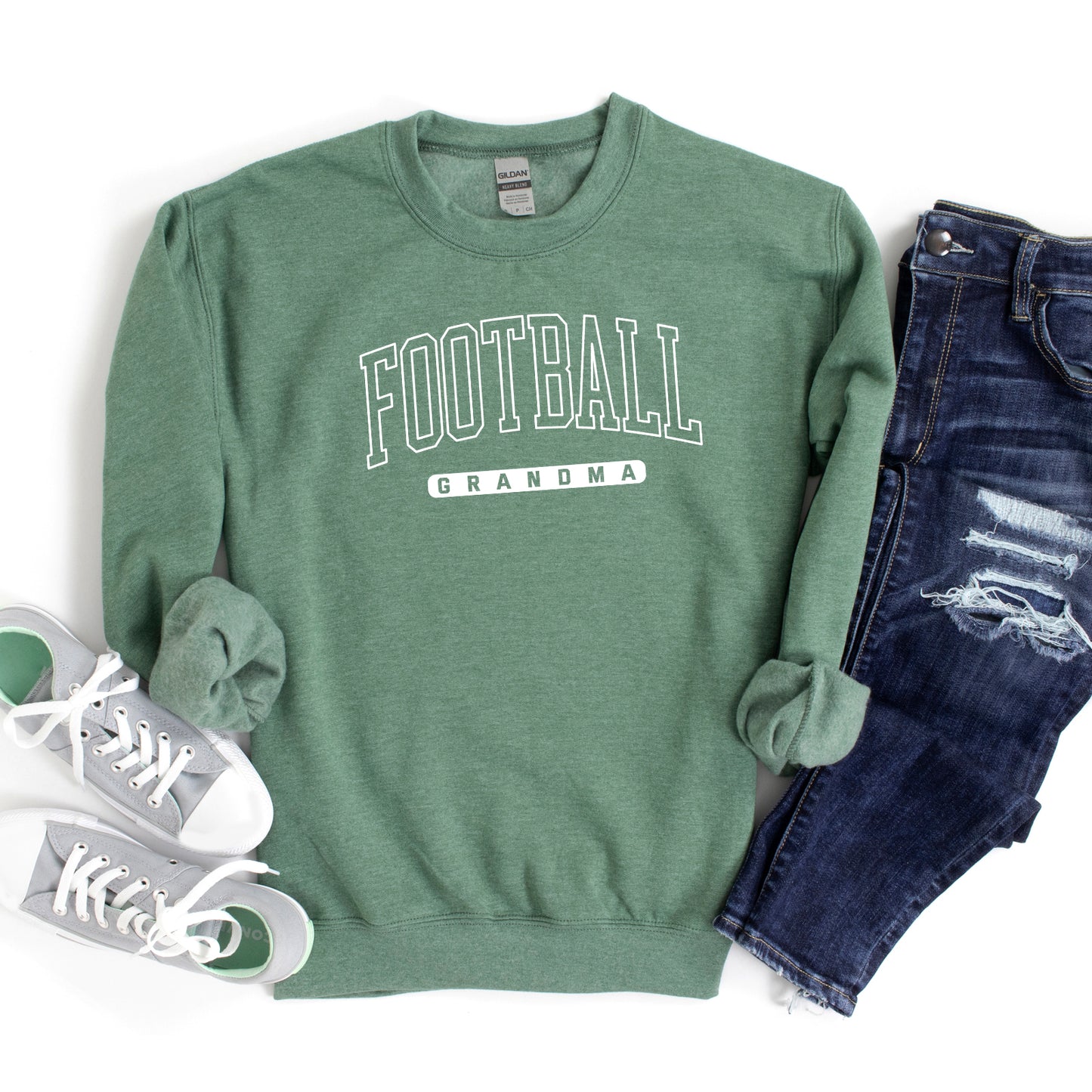 Football Grandma Block | Sweatshirt
