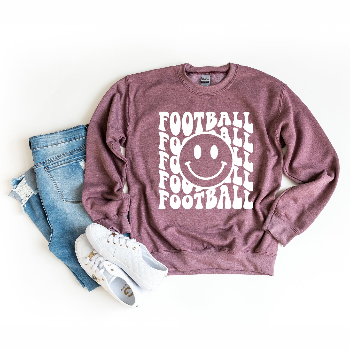 Football Smiley Face | Sweatshirt
