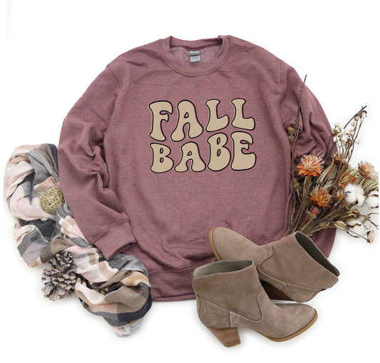 Retro Fall Babe Wavy | Sweatshirt