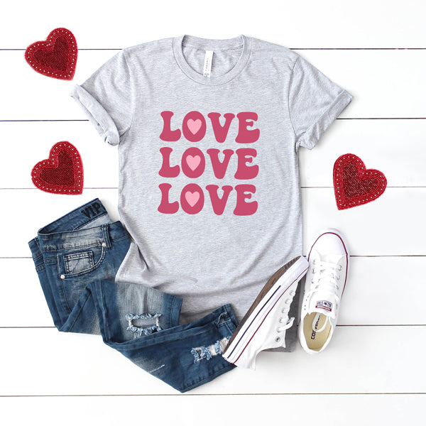 Love Love Love | Short Sleeve Graphic Tee