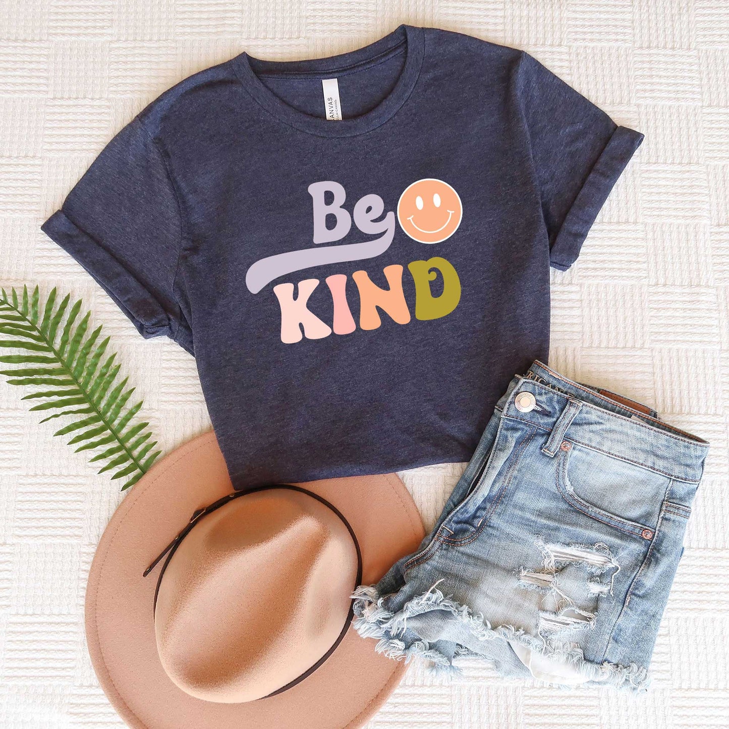 Be Kind Smiley Face | Short Sleeve Graphic Tee
