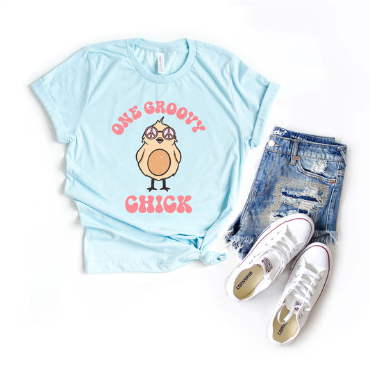 One Groovy Chick | Short Sleeve Graphic Tee