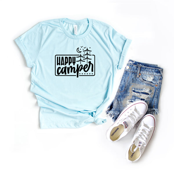 Happy Campers Trees Night | Short Sleeve Graphic Tee