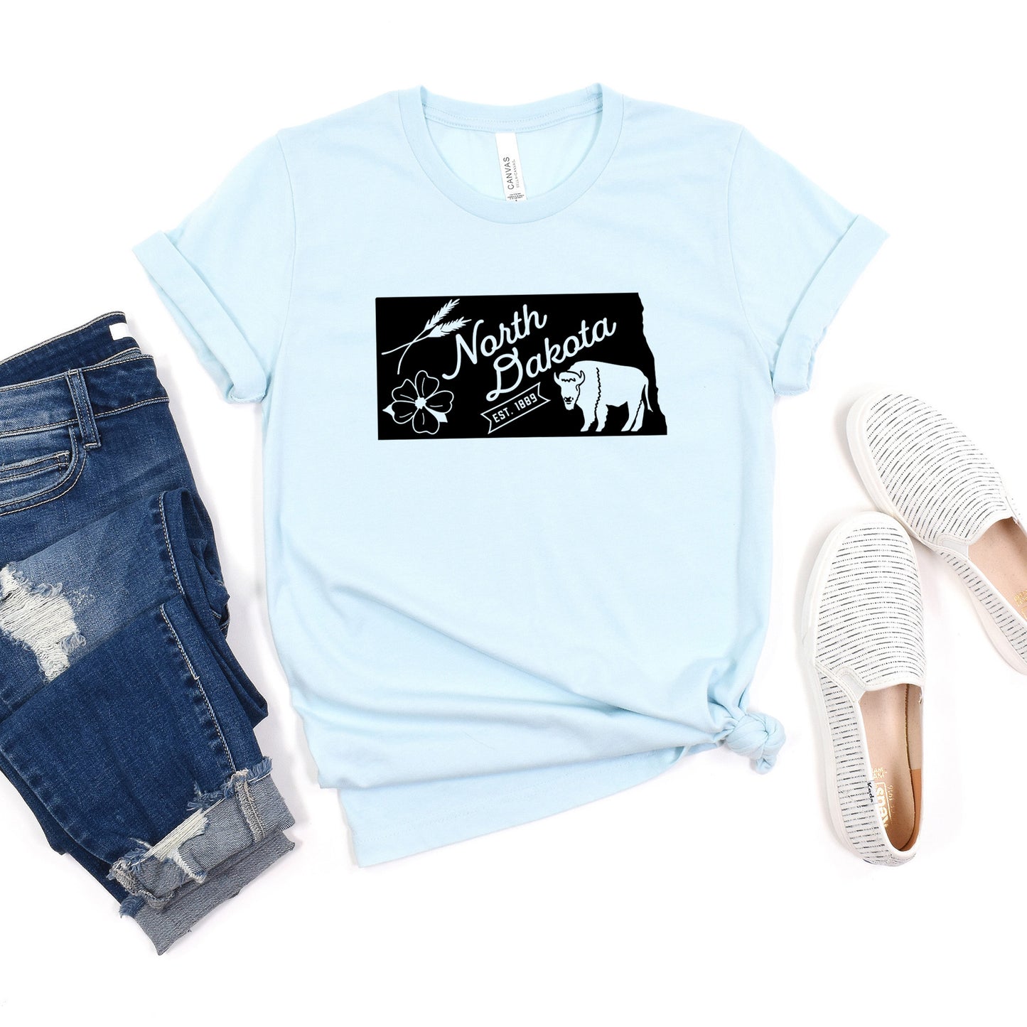 North Dakota Vintage | Short Sleeve Graphic Tee
