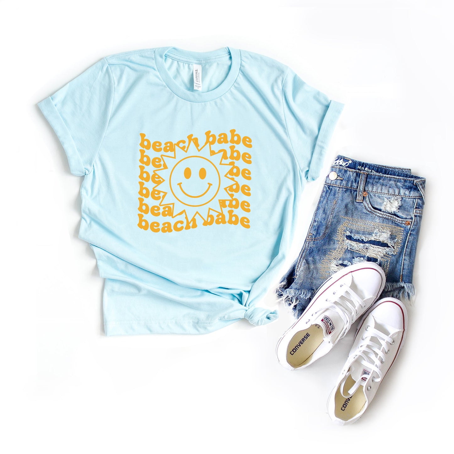 Beach Babe Stacked With Sun | Short Sleeve Graphic Tee