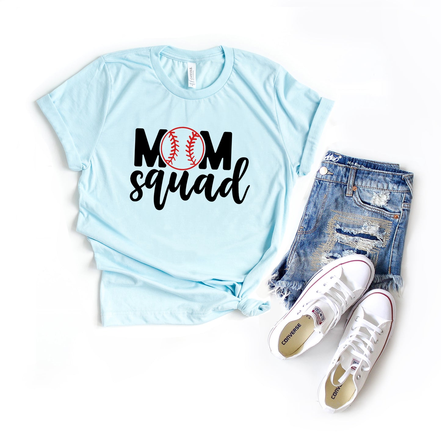 Mom Squad Baseball | Short Sleeve Graphic Tee
