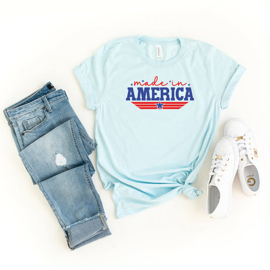 Made In America Stripes | Short Sleeve Graphic Tee