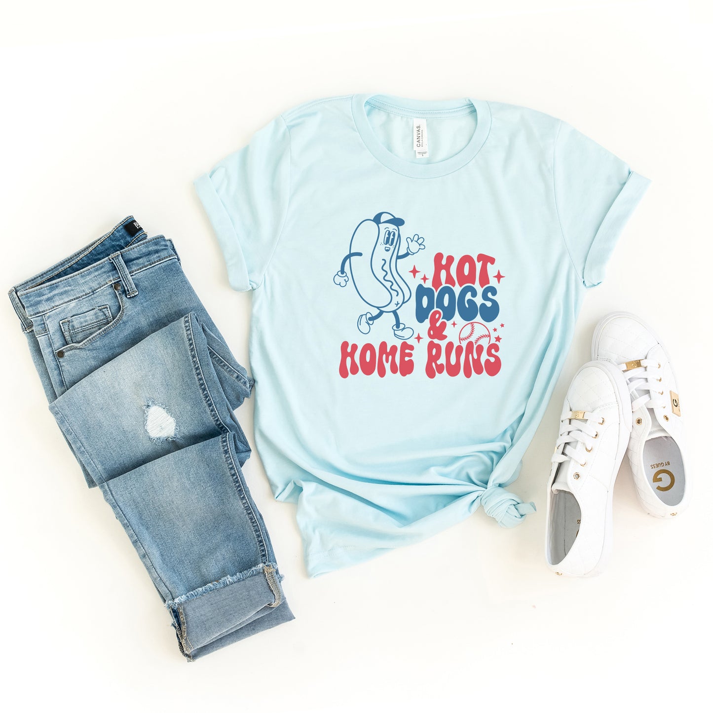 Hot Dogs and Home Runs | Short Sleeve Graphic Tee