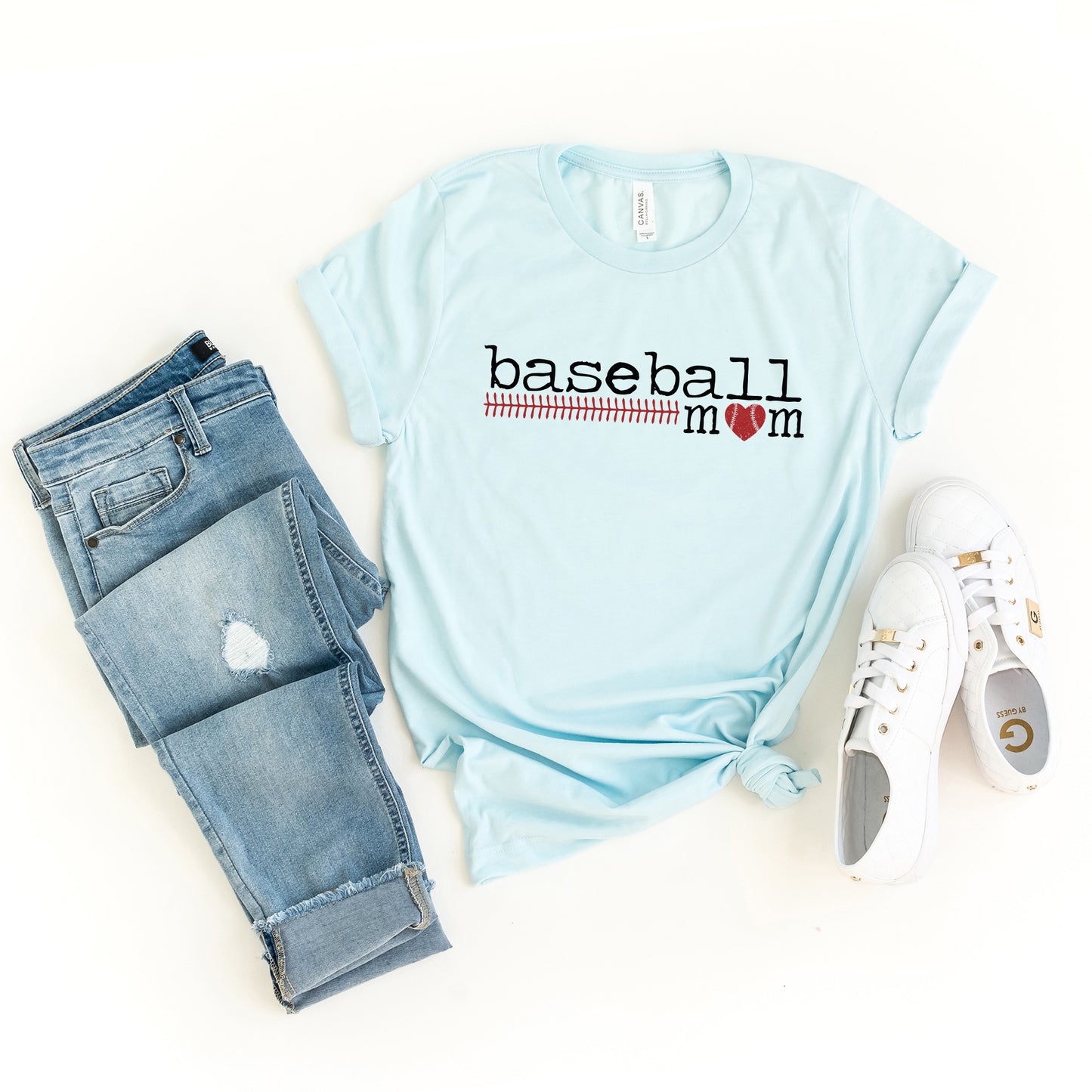 Baseball Mom Colorful | Short Sleeve Graphic Tee