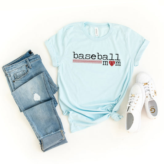 Baseball Mom Colorful | Short Sleeve Graphic Tee