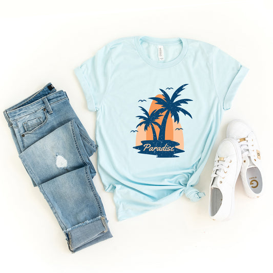 Paradise Palm Tree | Short Sleeve Graphic Tee