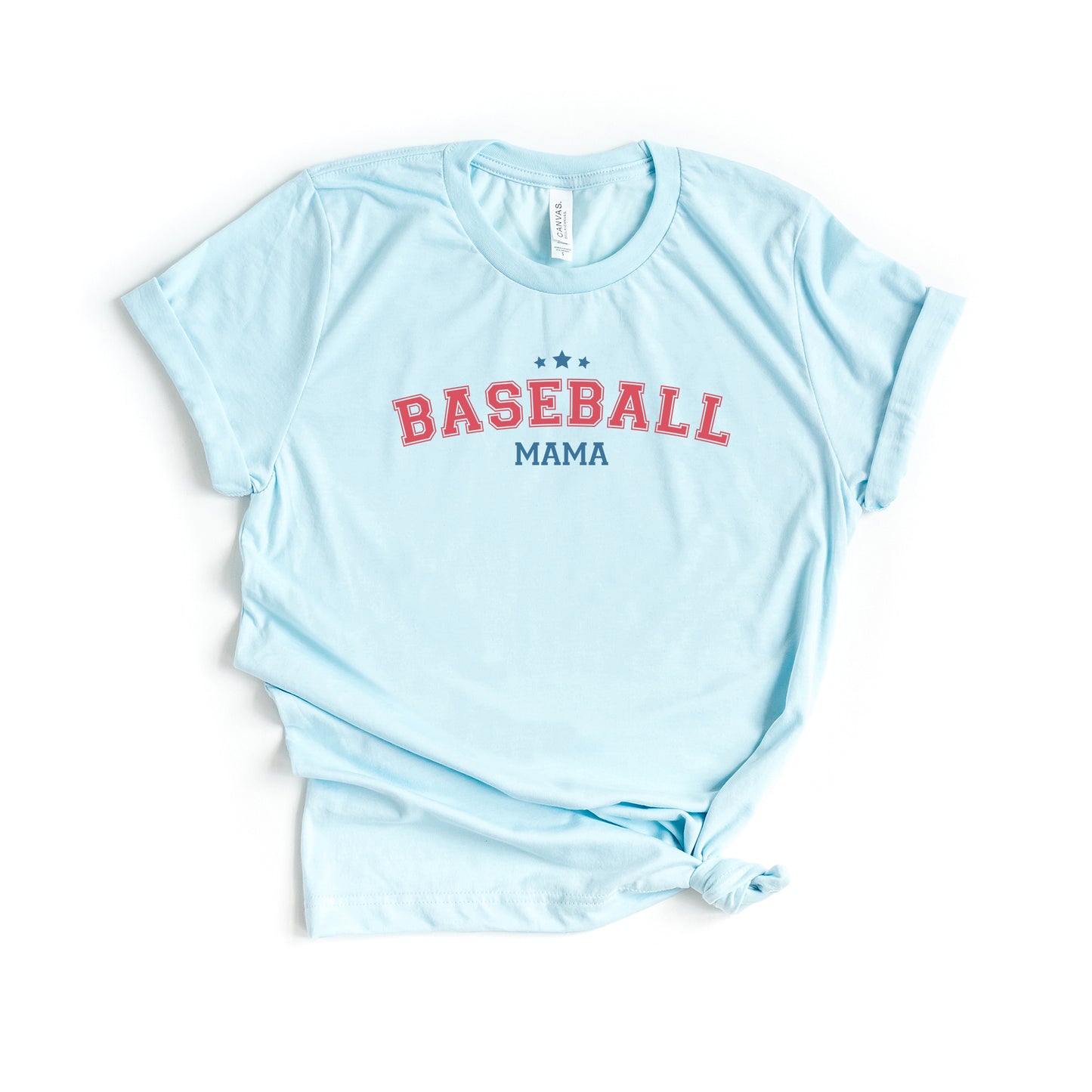 Varsity Baseball Mama Stars | Short Sleeve Graphic Tee