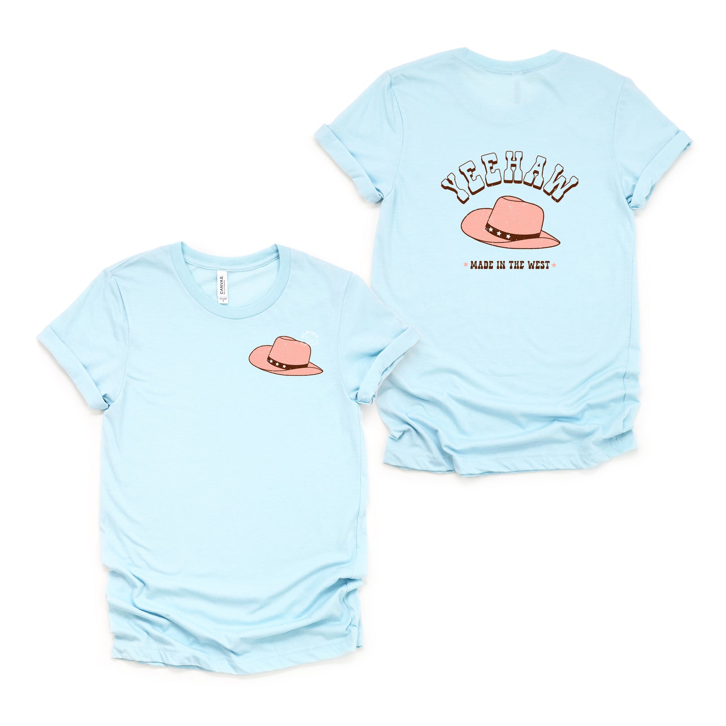 Yeehaw Made In The West | Front & Back Short Sleeve Graphic Tee