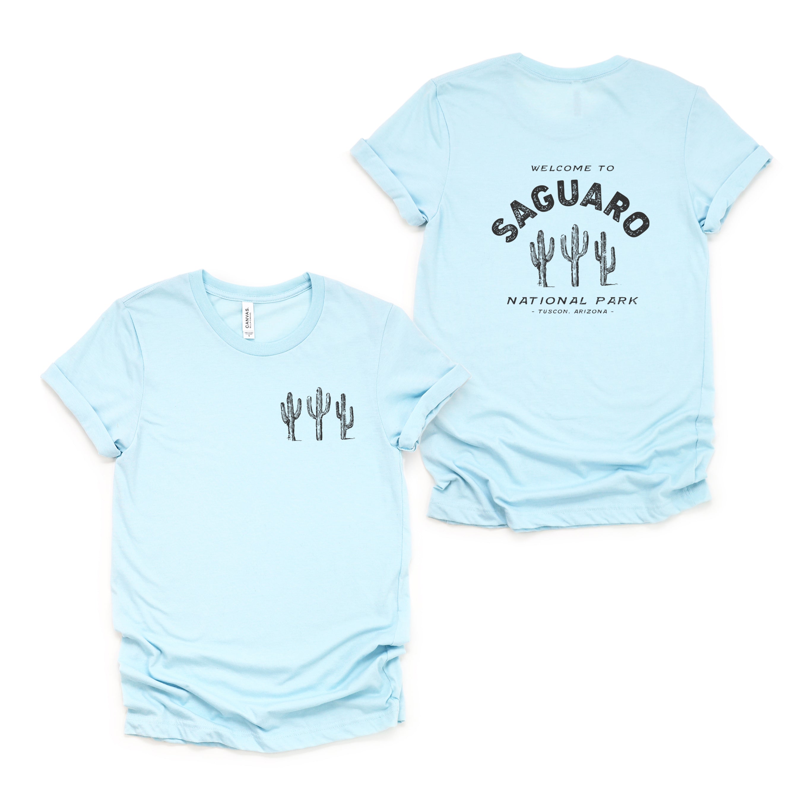 Vintage Saguaro National Park | Front & Back Short Sleeve Graphic Tee