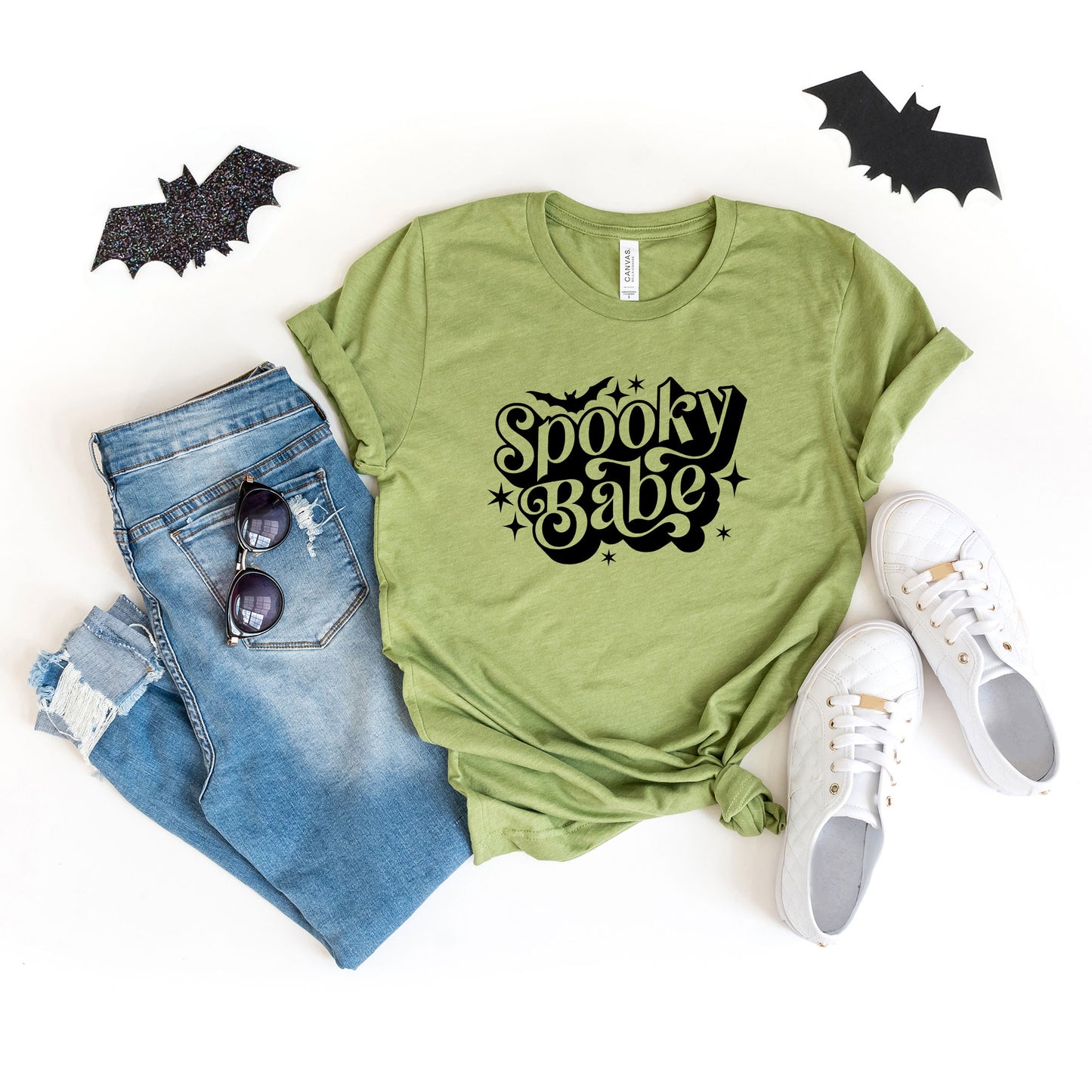 Spooky Babe Bat | Short Sleeve Crew Neck