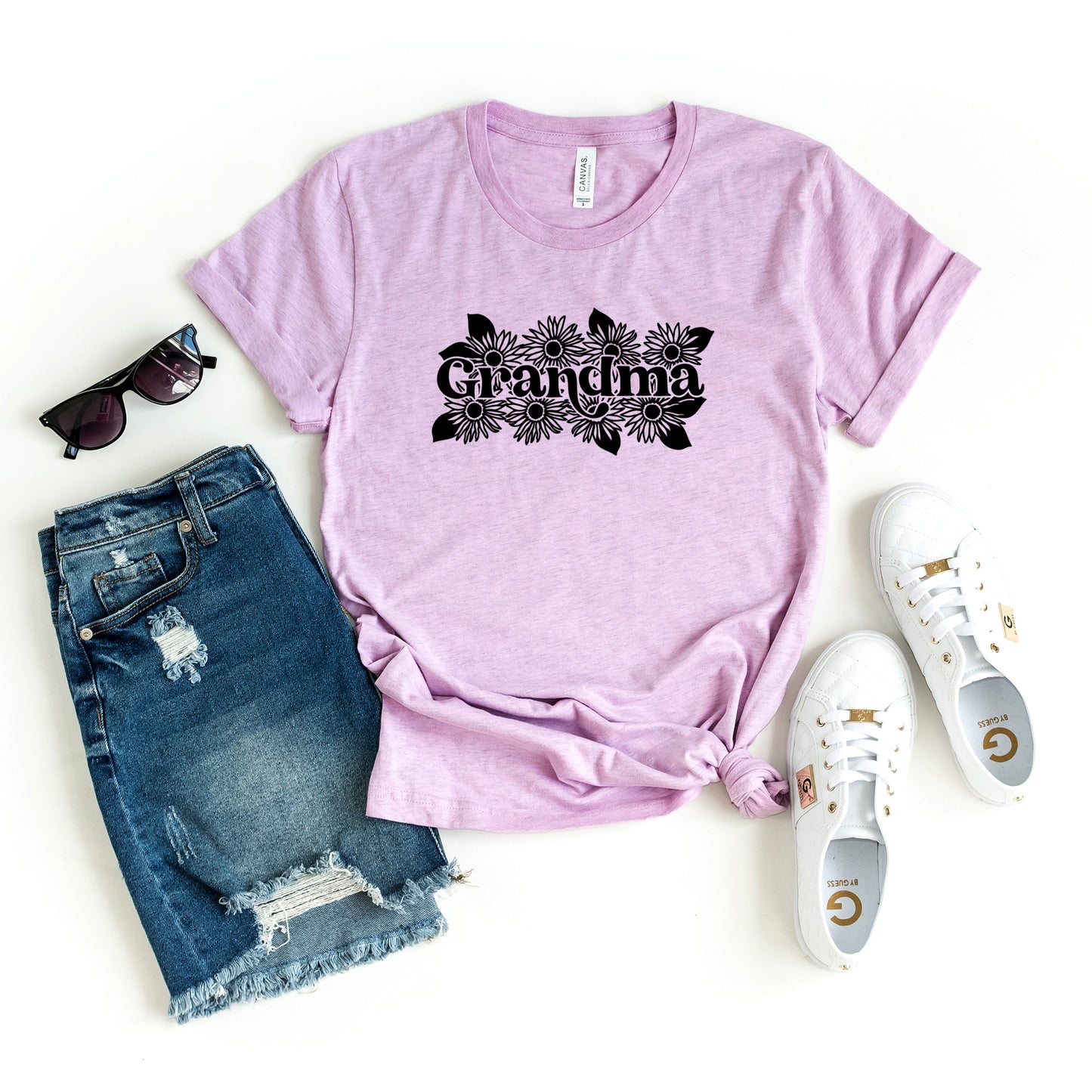 Grandma Sunflower | Short Sleeve Graphic Tee
