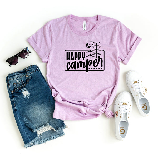 Happy Campers Trees Night | Short Sleeve Graphic Tee