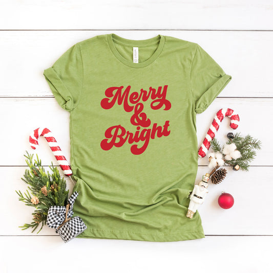 Bold Merry And Bright | Short Sleeve Graphic Tee