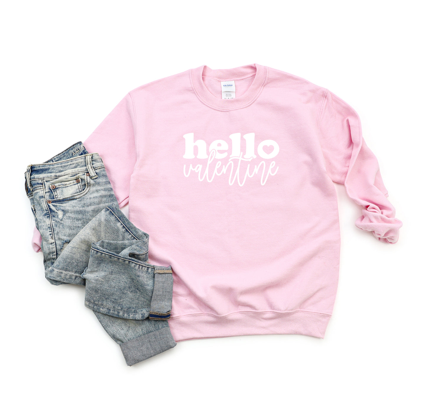 Hello Valentine Bold Script | Sweatshirt