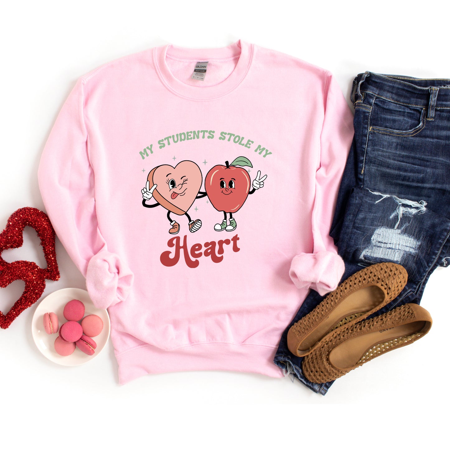 My Students Stole My Heart Cartoon | Sweatshirt